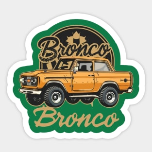 Retro 1987-1991 Ford Bronco w/Tires Sticker